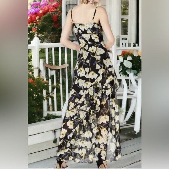 INC International Concepts black floral dress. Size 4 - Picture 10 of 10